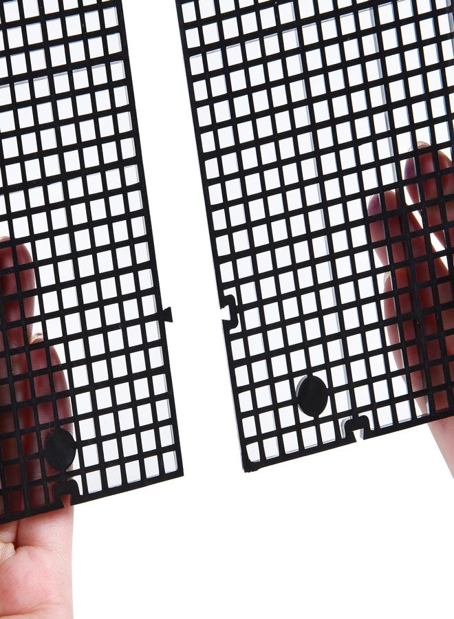 ALEGI Aquarium Grid Isolate Board Divider Fish Tank Bottom Black Filter Tray Plastic Crate (8pcs Black) - Image 5